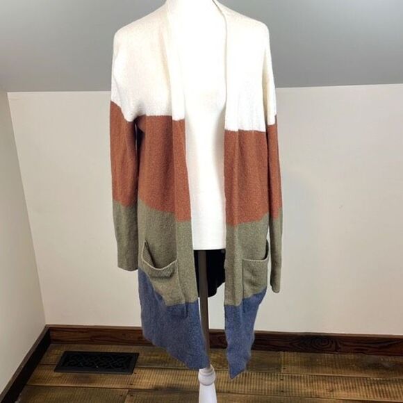 Madewell Kent Colorblock Cardigan Sweater Women’s Size Small - Picture 5 of 8